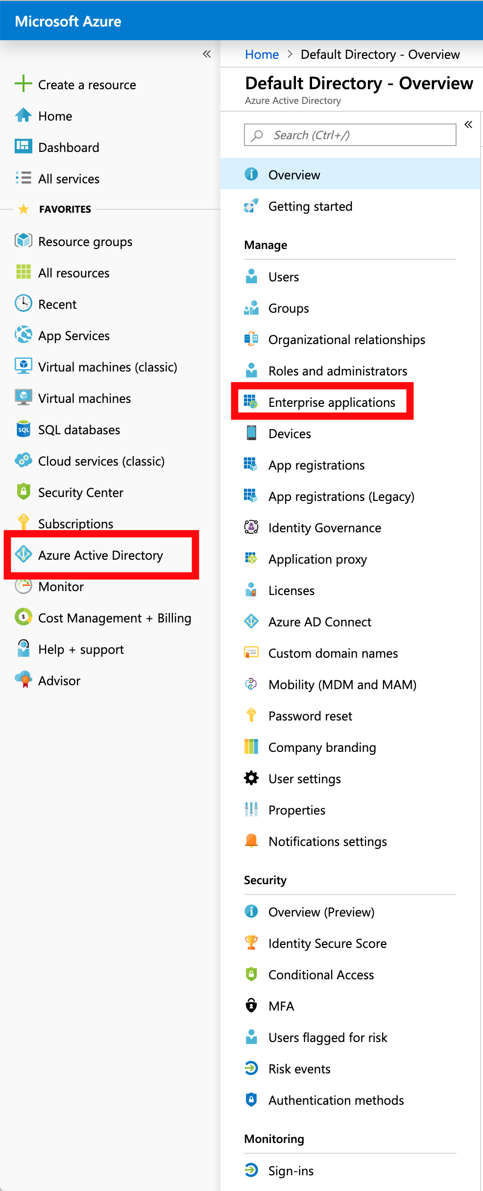 Azure Active Directory - Enterprise App